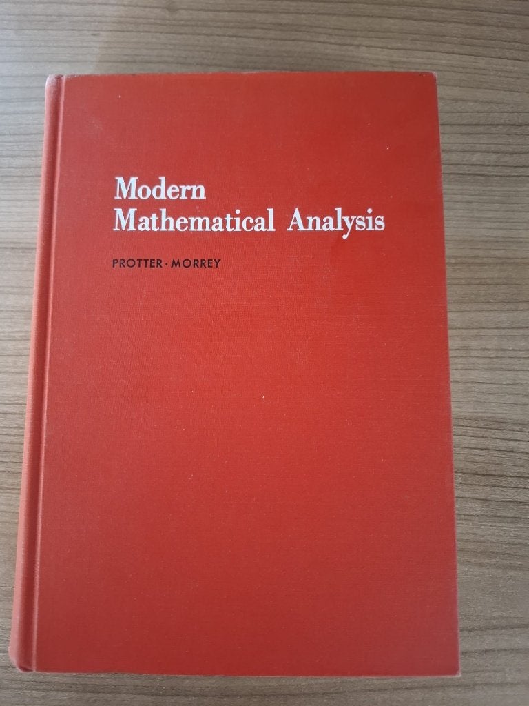 Modern Mathematical Analysis - Prosser & Morrey, Boeken, Gelezen, Prosser & Morrey, Ophalen of Verzenden, WO