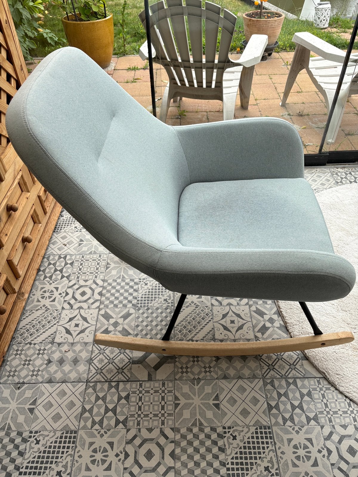 Schommelstoel Jysk, Ophalen, Gebruikt, 75 tot 100 cm, 50 tot 75 cm