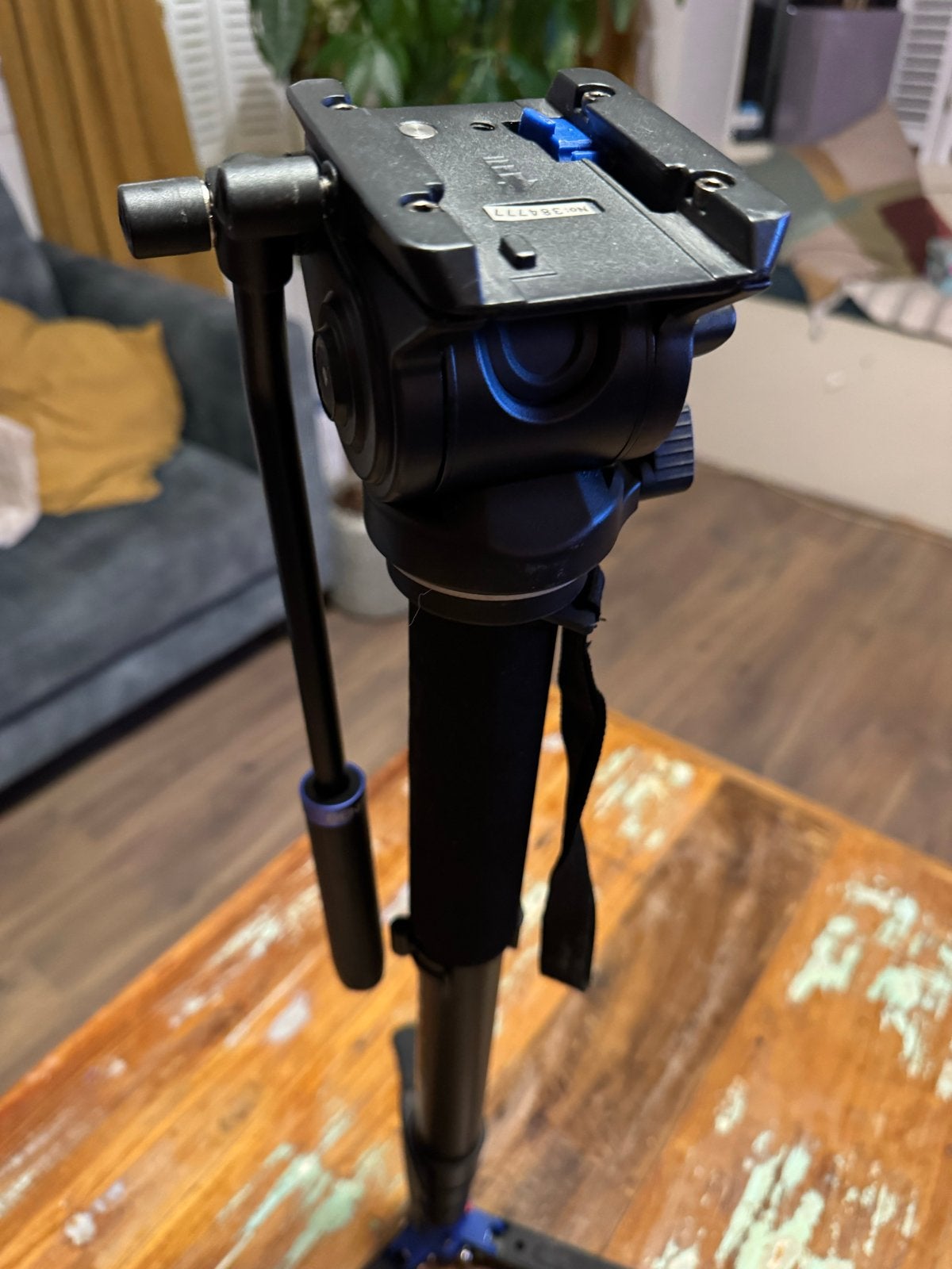 BENRO A48ND Monopod met S4 Video Fluidhead, Benro, Eenpoot, Ophalen of Verzenden, Zo goed als nieuw