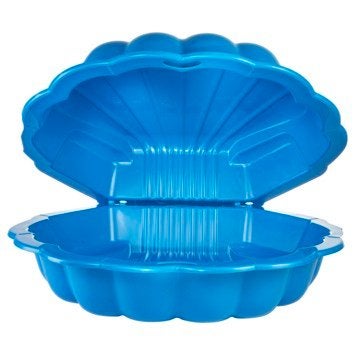 Zandbak schelp blauw 88x102x21 cm, Kinderen en Baby's, Speelgoed | Buiten | Zandbakken, Ophalen, Zo goed als nieuw