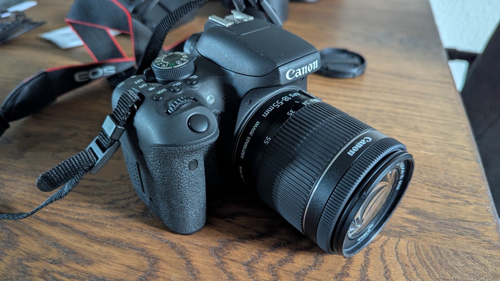 Canon EOS 750D camera 18-55 en 55-200 lens, Ophalen, Geheugenkaart, Spiegelreflex, Canon