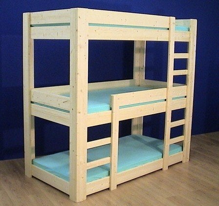 UNIEK Stapelbed 3 bedden hoog leverbaar in 14 matrasmaten, Info@bhmm.nl, Nieuw, Ophalen of Verzenden, Zijperstraat 15 Alkmaar