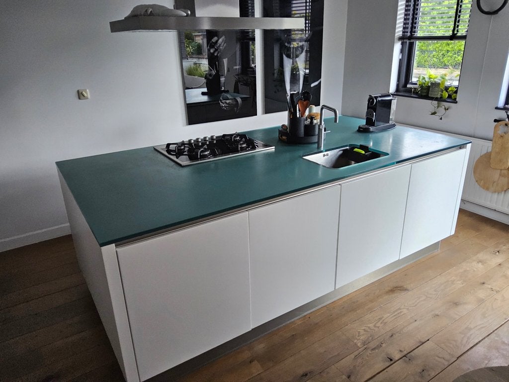 Keuken eiland met kastenwand, Ophalen, Gebruikt, Overige materialen, Wit
