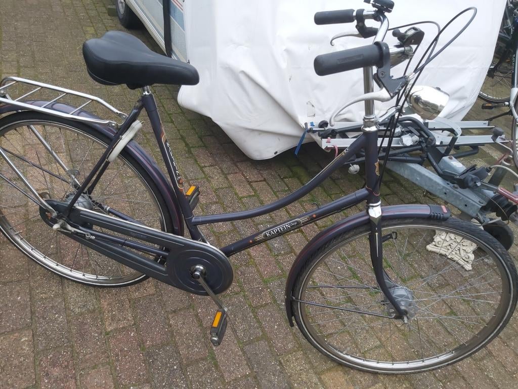 Kaptein omega damesfiets 3 versnellingen slot baterij licht, 56 cm of meer, Ophalen, Gebruikt, Versnellingen