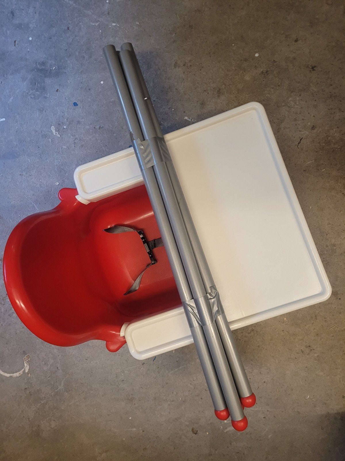 IKEA Antilop kinderstoel met eetblad en gordel, Ophalen, Gebruikt, Overige typen, Afneembaar eetblad