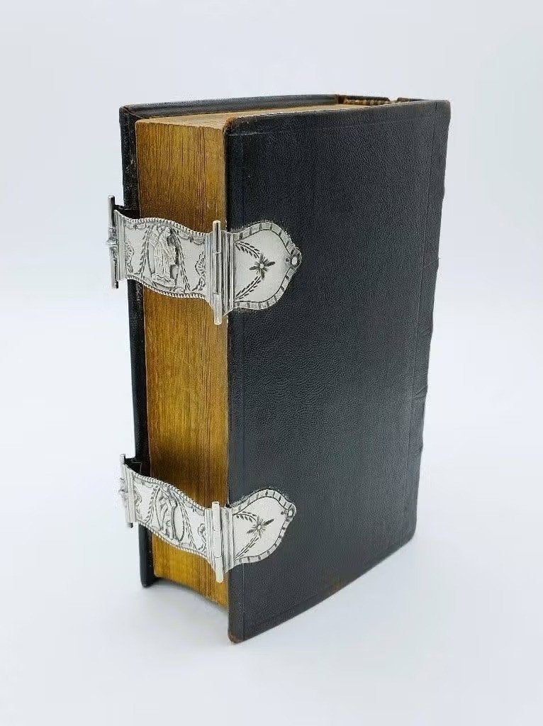 Bijbel met zilveren sloten, J. Yskamp, Harlingen, 1791, Antiek en Kunst, Verzenden