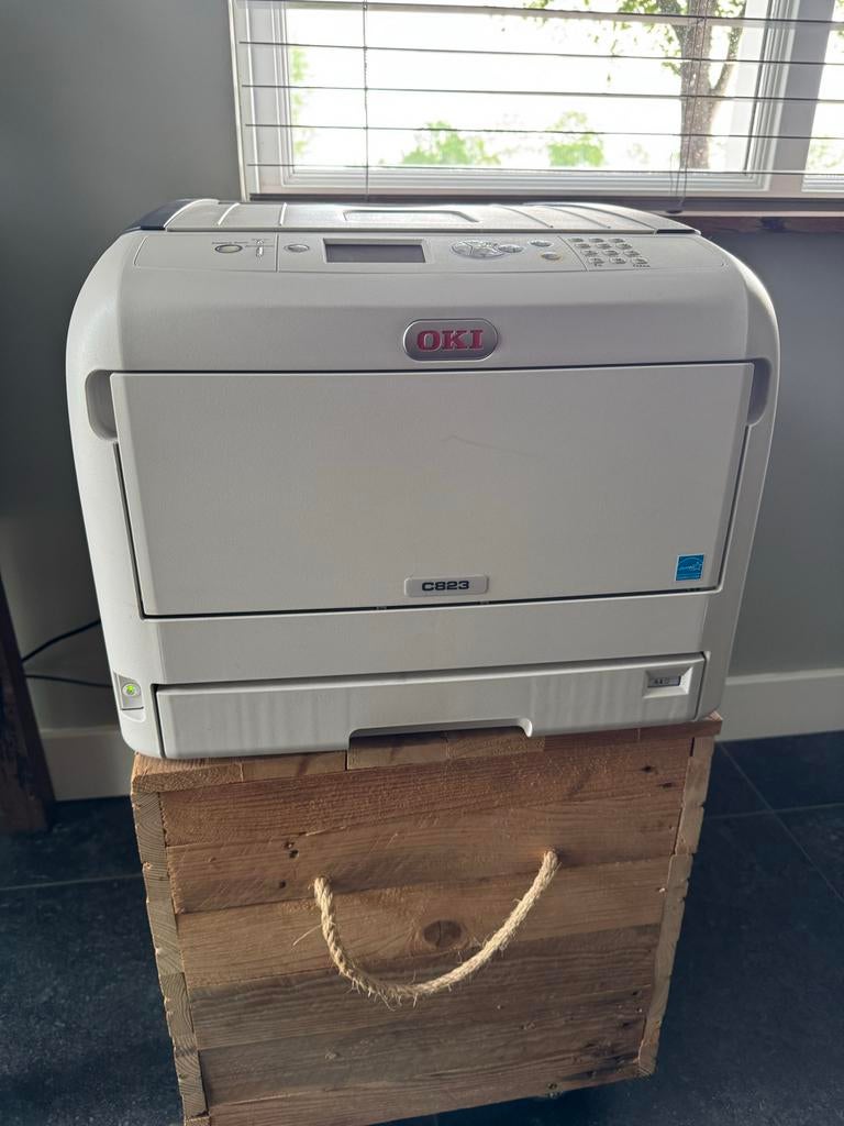 Oki Laserprinter C823dn Kleur Zwart Wit Dubbelzijdig Printen, Ophalen, Kleur printen, Printer, Nieuw