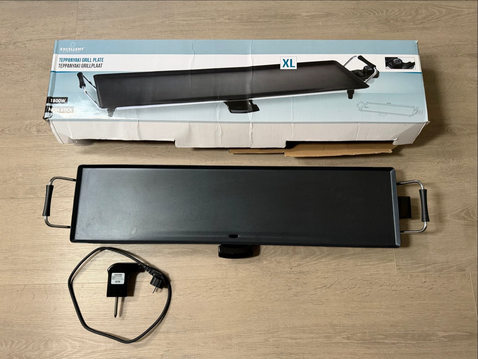 Excellent Teppanyaki Grillplaat XL 1800W, Ophalen of Verzenden, Gebruikt, Tafelgrill