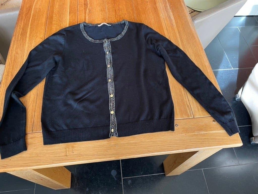 Nieuw zwart/gouden Cream vestje, maat L, Verzenden, Zwart, Maat 42/44 (L), Cream