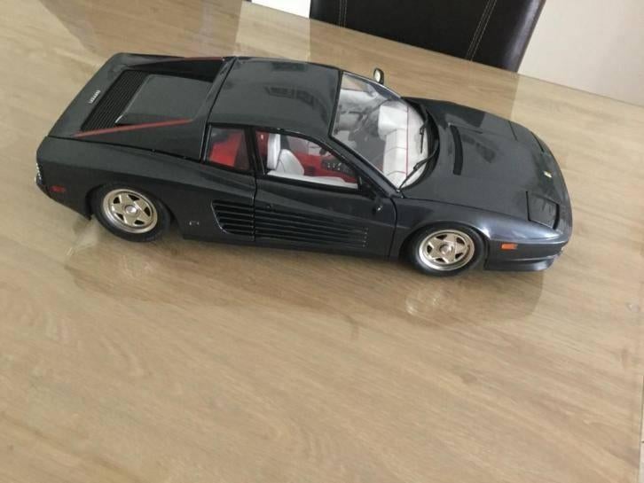 Ferrari Testarossa Pocher 1/8 Transkit verbeterd en gedetail, Ophalen of Verzenden, Zo goed als nieuw, 1:5 t/m 1:8, Auto