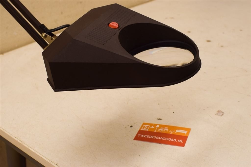 Massive loeplamp met verlichting 45991, Ophalen of Verzenden, Gebruikt, Loeplamp
