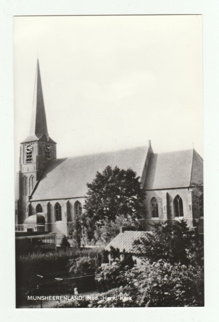 Mijnsheerenland (bij Maasdijk en Klaaswaal) - Ned Herv Kerk,, Verzamelen, Verzenden, 1980 tot heden, Ongelopen, Zuid-Holland