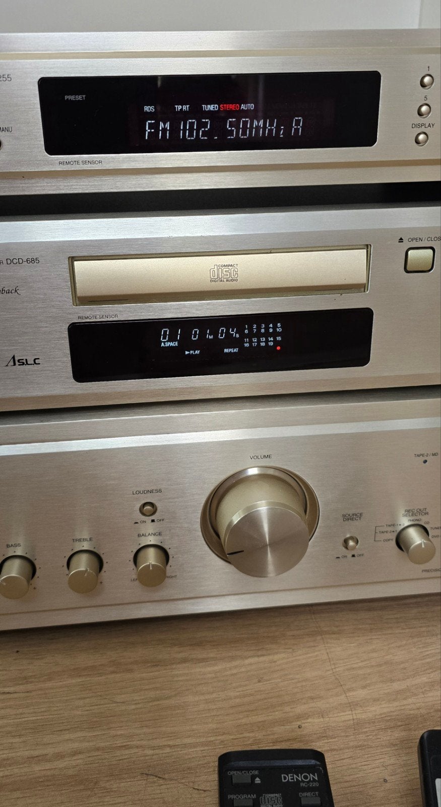 Denon Hifi Set: Versterker, CD-speler,Tuner met afstandsbed, Ophalen of Verzenden