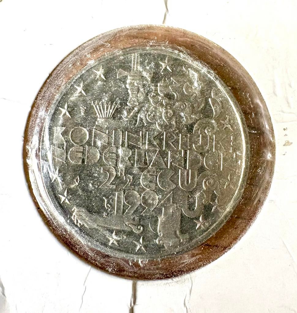 2 1/2 ecu 1994. Hetdenkingsmunt., Ophalen of Verzenden, Koningin Beatrix, Losse munt