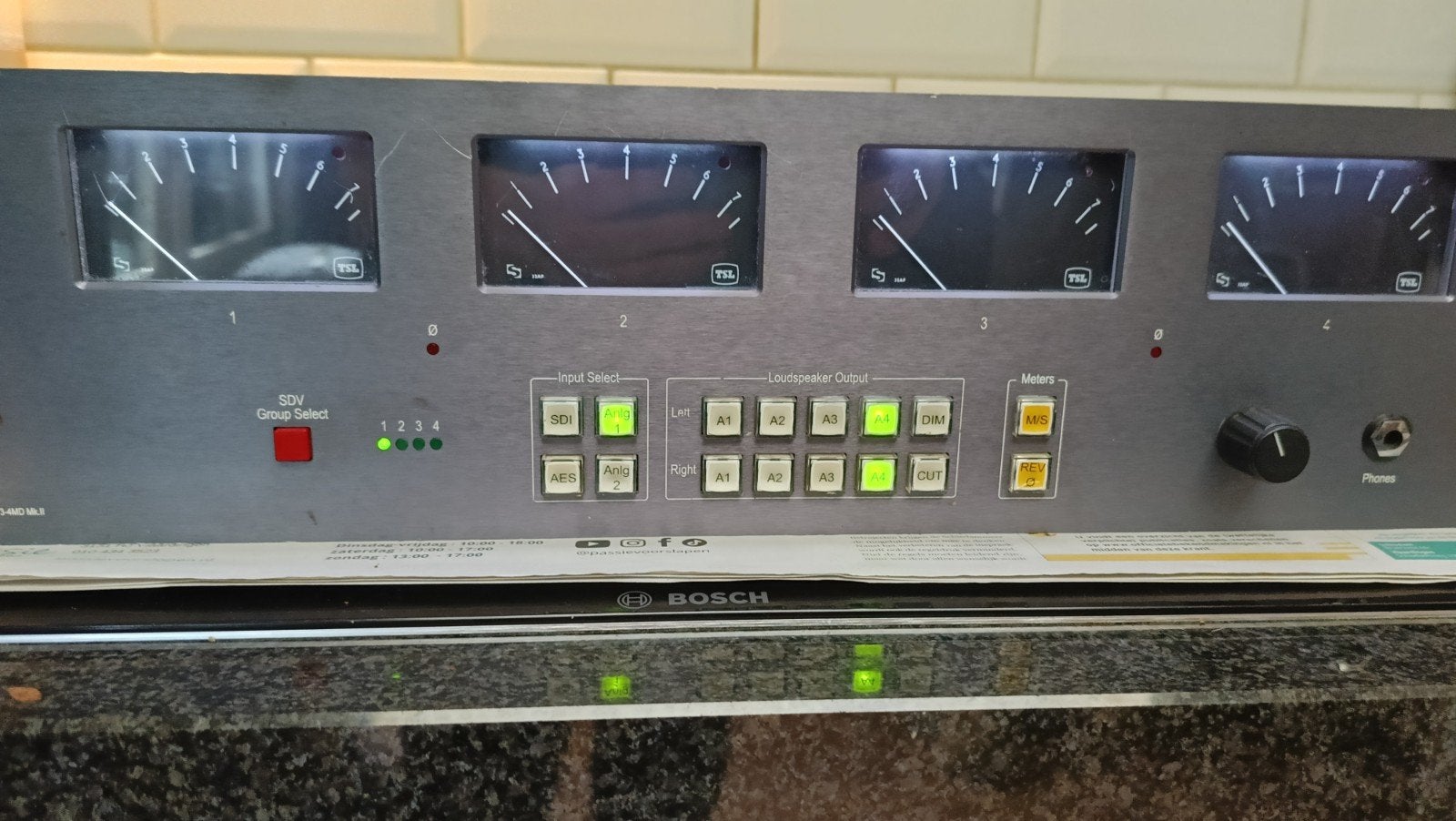 Audio monitor unit, Ophalen of Verzenden