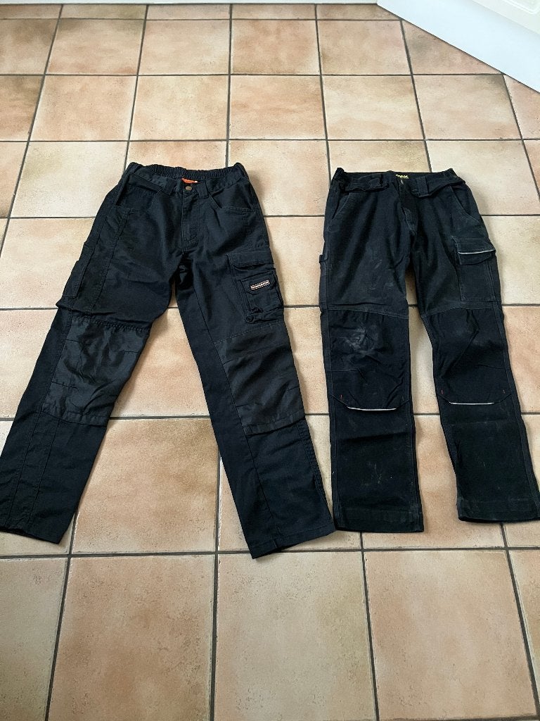 wee stoere/sterke Werkbroeken (M) - Storvic en Werckmann, Gebruikt, Kinderen, Ophalen of Verzenden, Storvic en Werkmann