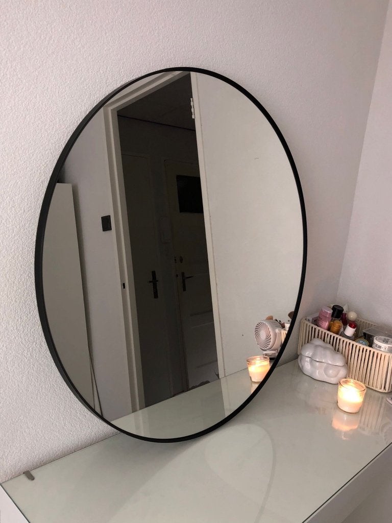 rond spiegel, Ophalen, Gebruikt, Rond, 75 tot 100 cm