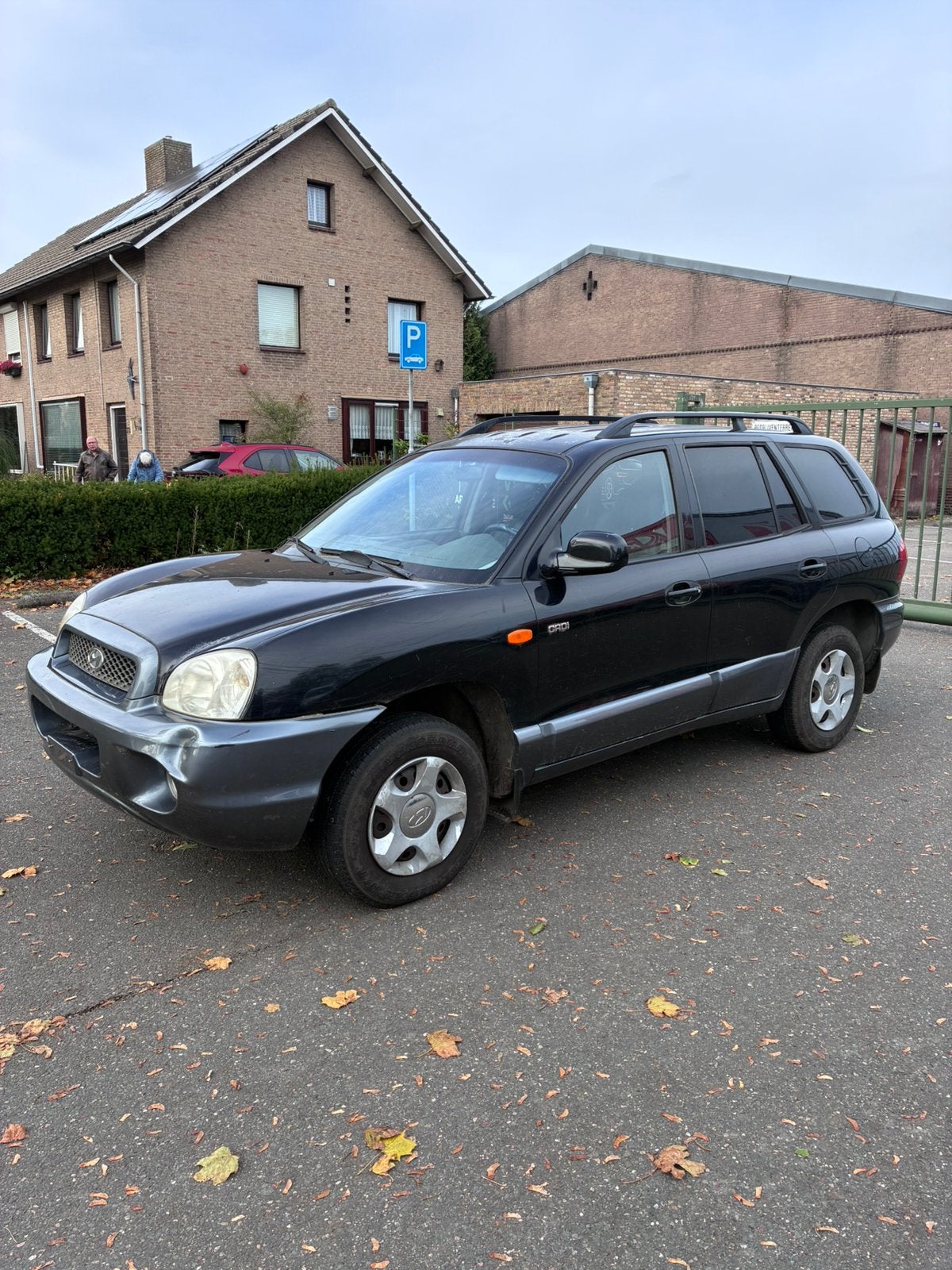 Hyundai santafe santa fe 2.0 CRDI 2006 AIRCO 4WD, Auto's, Santa Fe, Zwart, Leder, Particulier