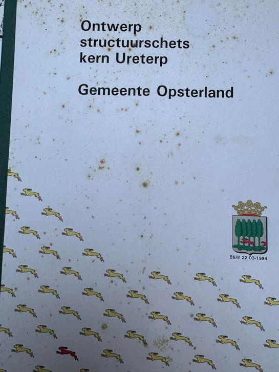 Ontwerp structuurschets kern Ureterp 1994, Boeken, Ophalen of Verzenden, Zo goed als nieuw