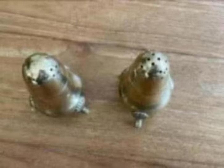 EPNS peper en zoutstrooier/ peper en zoutstel, Antiek en Kunst, Ophalen of Verzenden