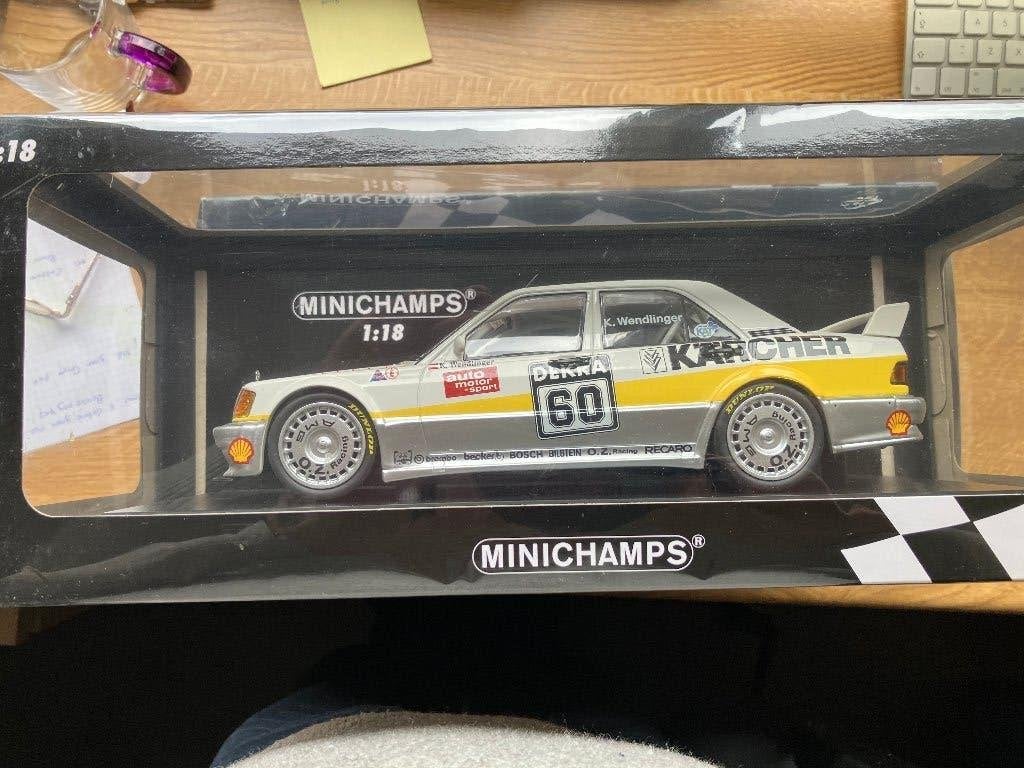 Mercedes 190 E 2.5 16v Evo 1 DTM 1990 1/18 Minichamps, Hobby en Vrije tijd, Modelauto's | 1:18, Ophalen of Verzenden, Nieuw, Auto