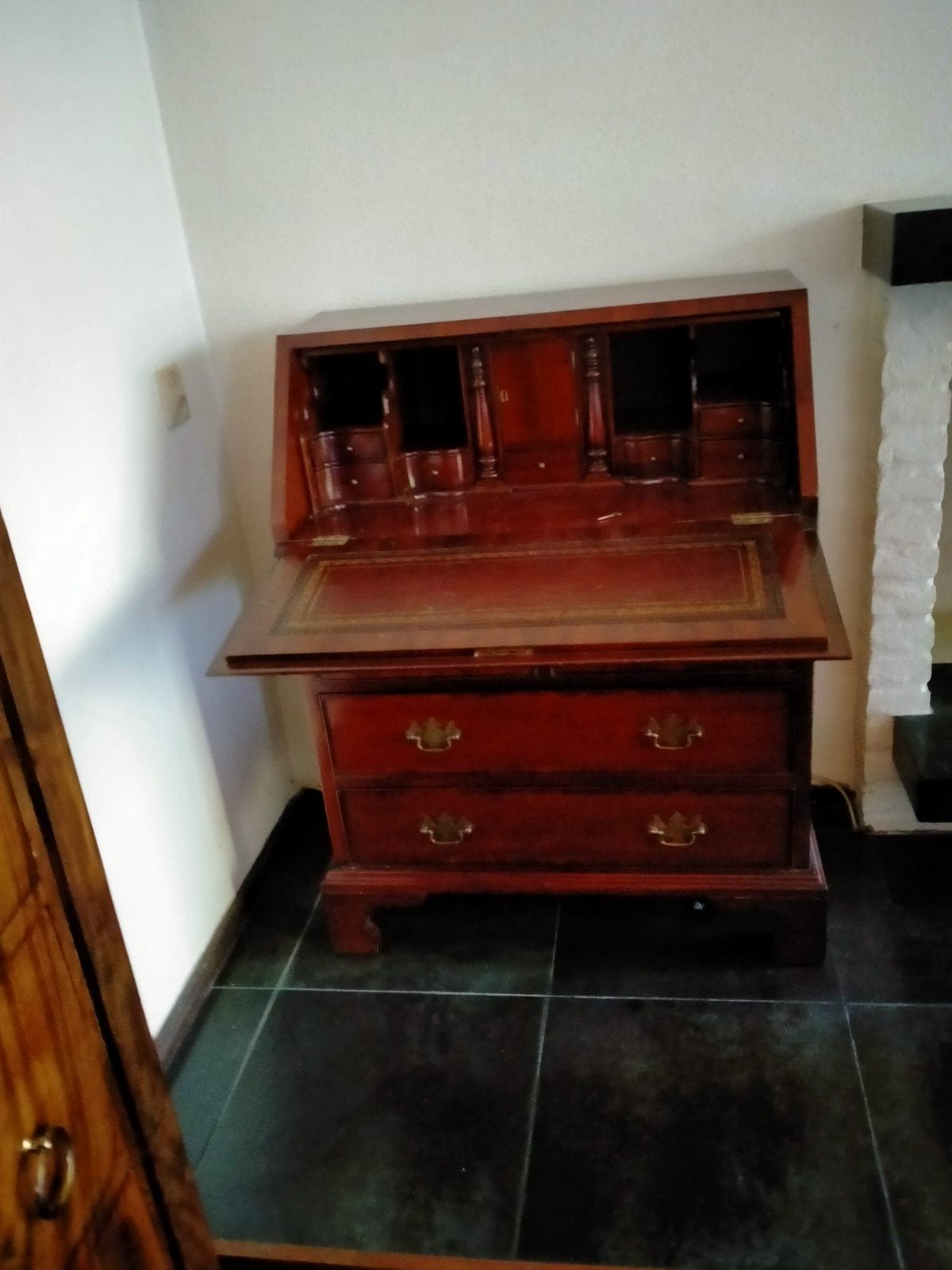 Antiek secretaire bureau met lades, Ophalen of Verzenden