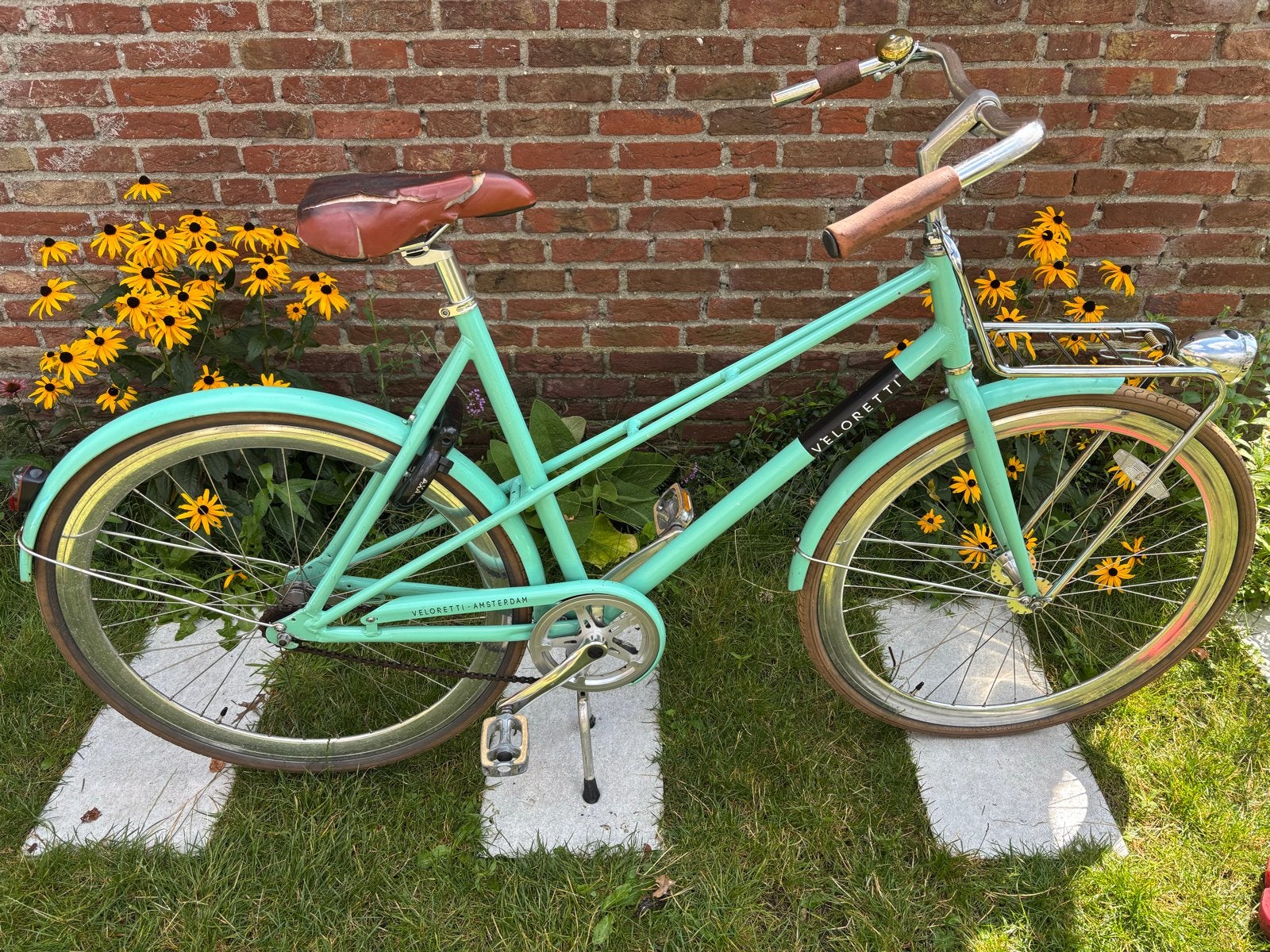Veloretti Caferacer Damesfiets - Mintgroen, Fietsen en Brommers, Fietsen | Dames | Damesfietsen, Terugtraprem, Ophalen, Overige merken