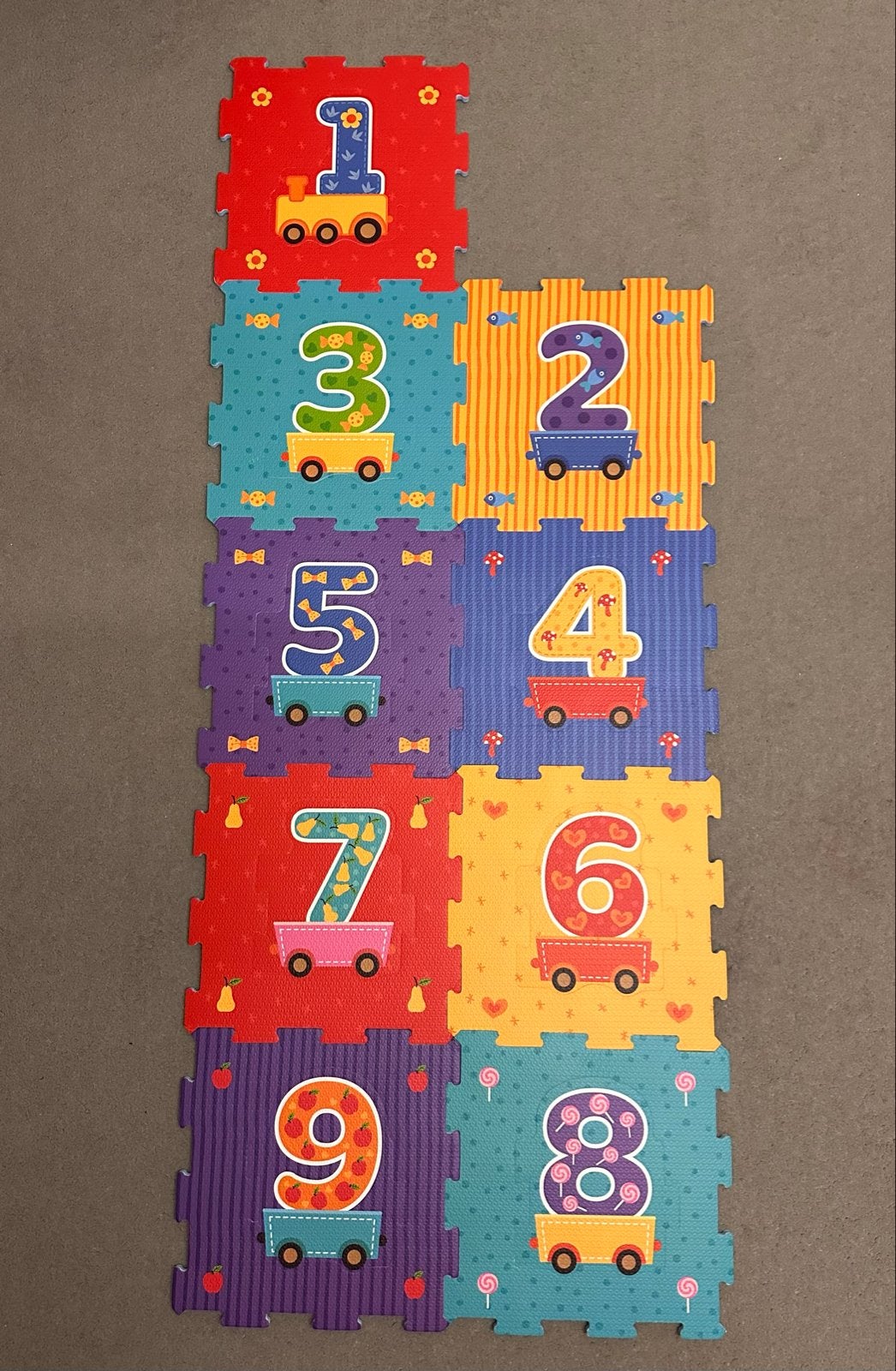 Cijfer Puzzelmat Foam Speelmat voor Kinderen, Ophalen, Zo goed als nieuw, Speelkleed