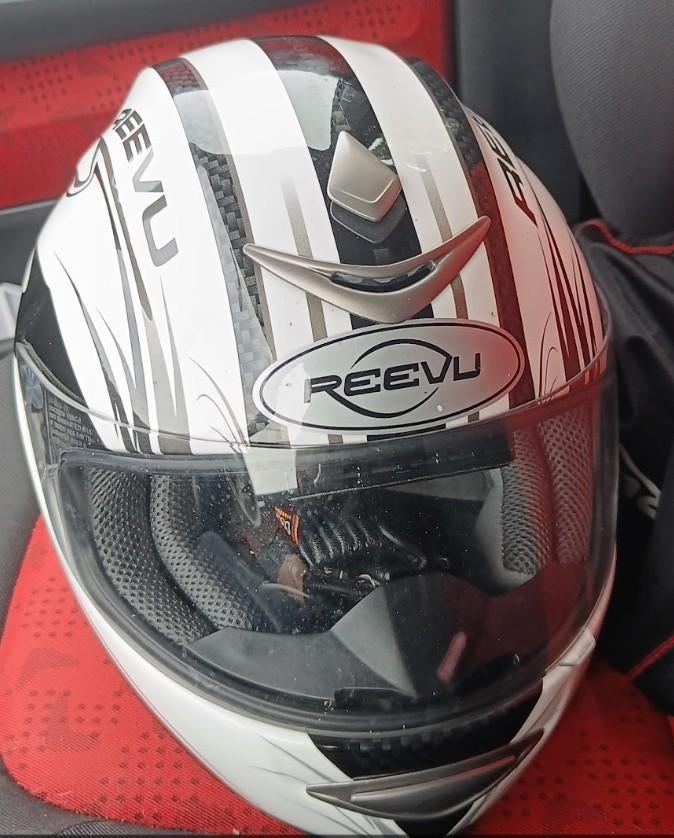 Motorhelm met achteruitkijkspiegel en Bluetooth communicatie, Overige merken, Dames, Ophalen of Verzenden, Integraalhelm