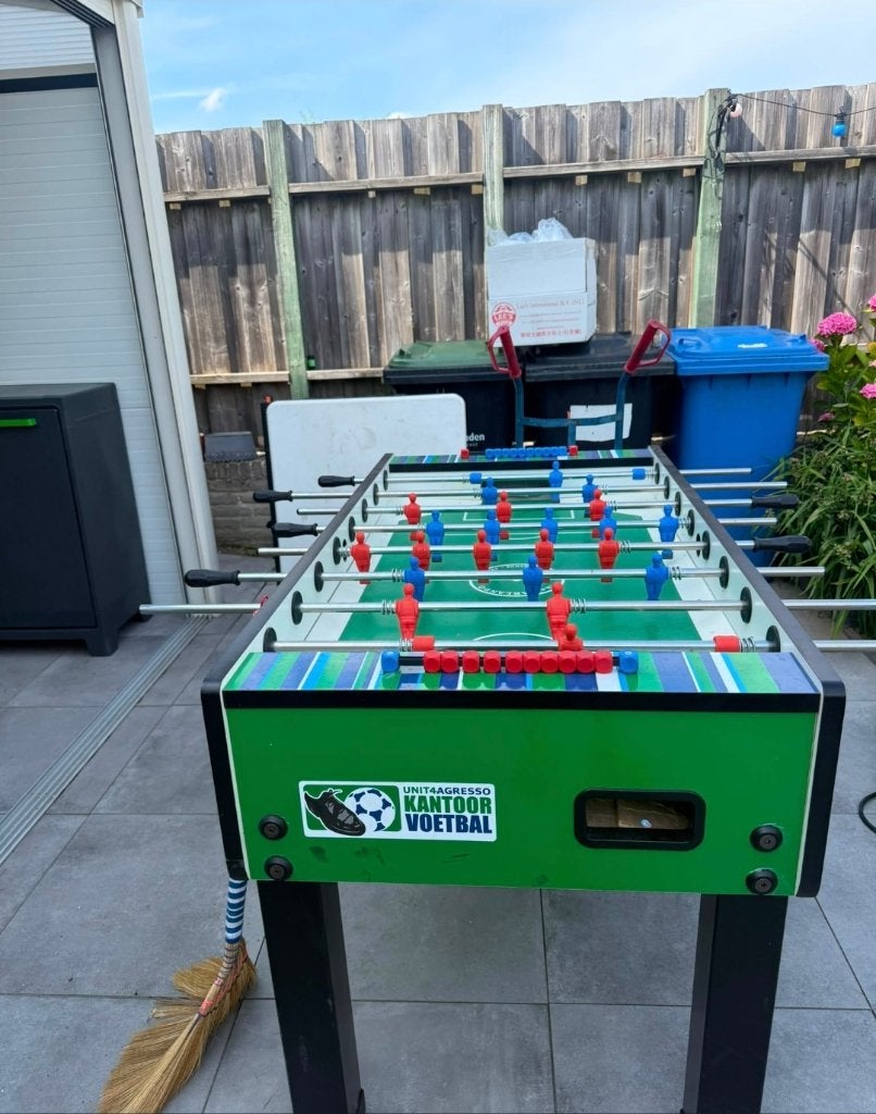 Tafelvoetbal tafel, Ophalen, Gebruikt
