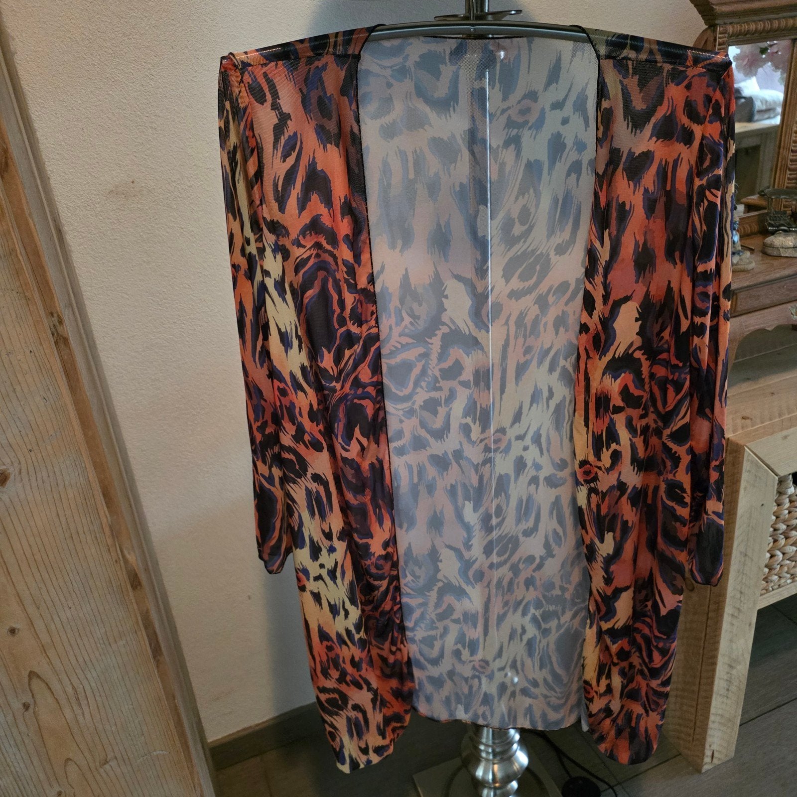 Kimono met dierenprint - Maat M, Kleding | Dames, Ophalen of Verzenden, Zo goed als nieuw, Meerkleurig