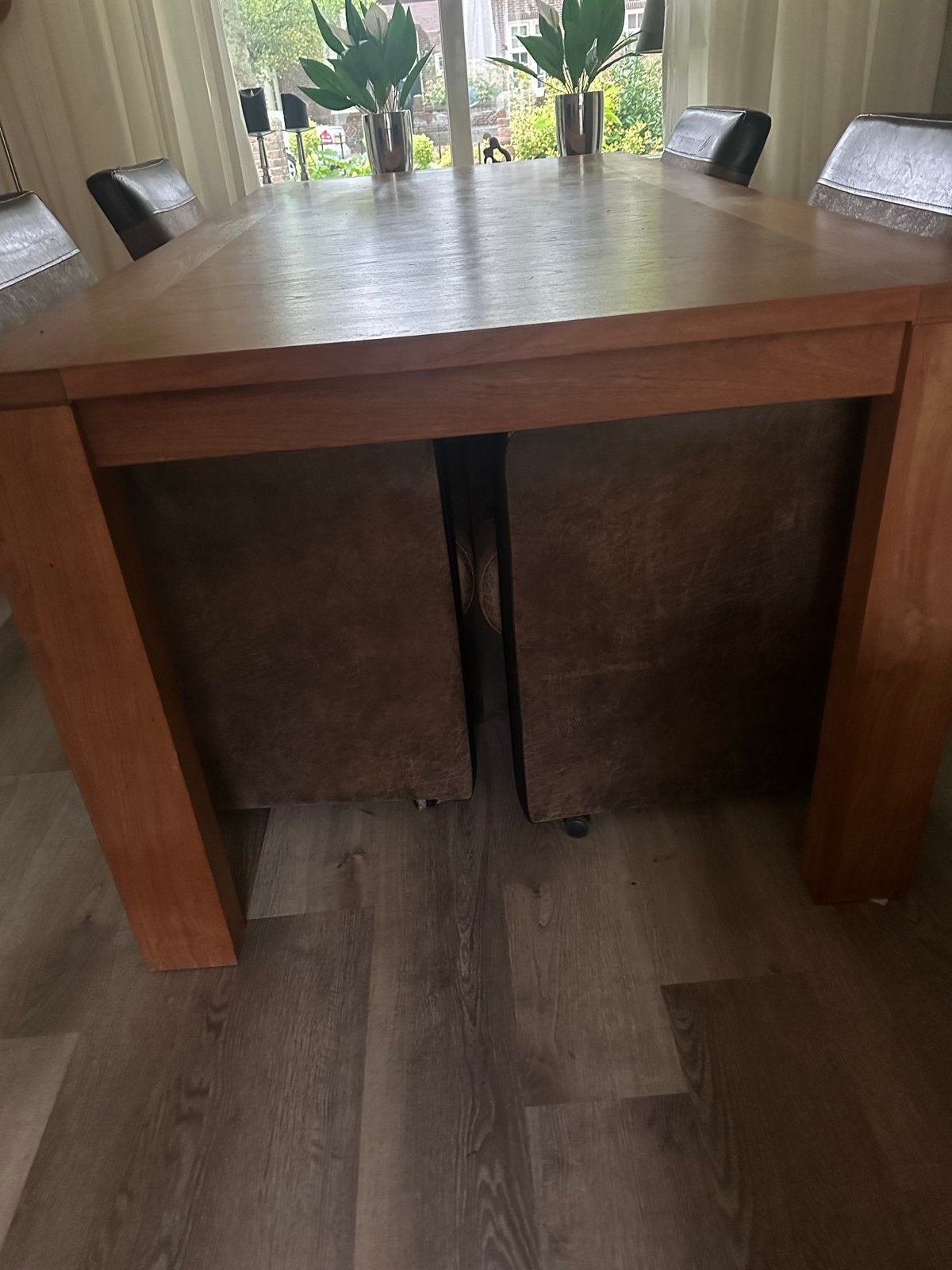 Eikenhouten eettafel, Huis en Inrichting, Ophalen, Gebruikt, Eikenhout, 50 tot 100 cm