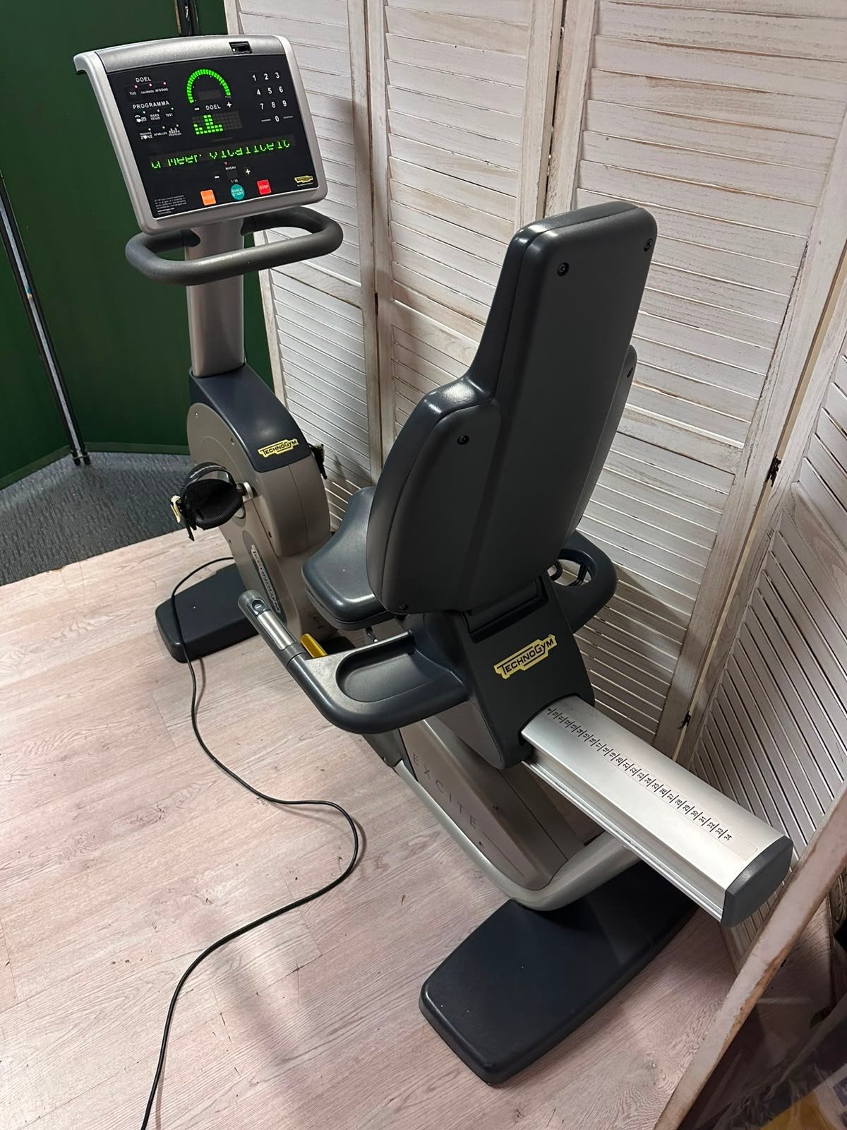 Ligfiets TechnoGym proffessionele hometrainer TechnoGym, Sport en Fitness, Fitnessmaterialen, Ophalen, Gebruikt, Rug, Overige typen