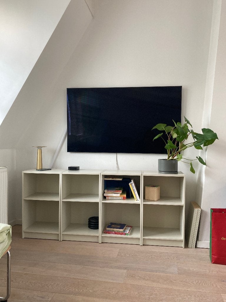 4 x GURSKEN Nightstand, light beige, Huis en Inrichting, Kasten | Boekenkasten, Ophalen, 50 tot 100 cm, Zo goed als nieuw, Minder dan 100 cm
