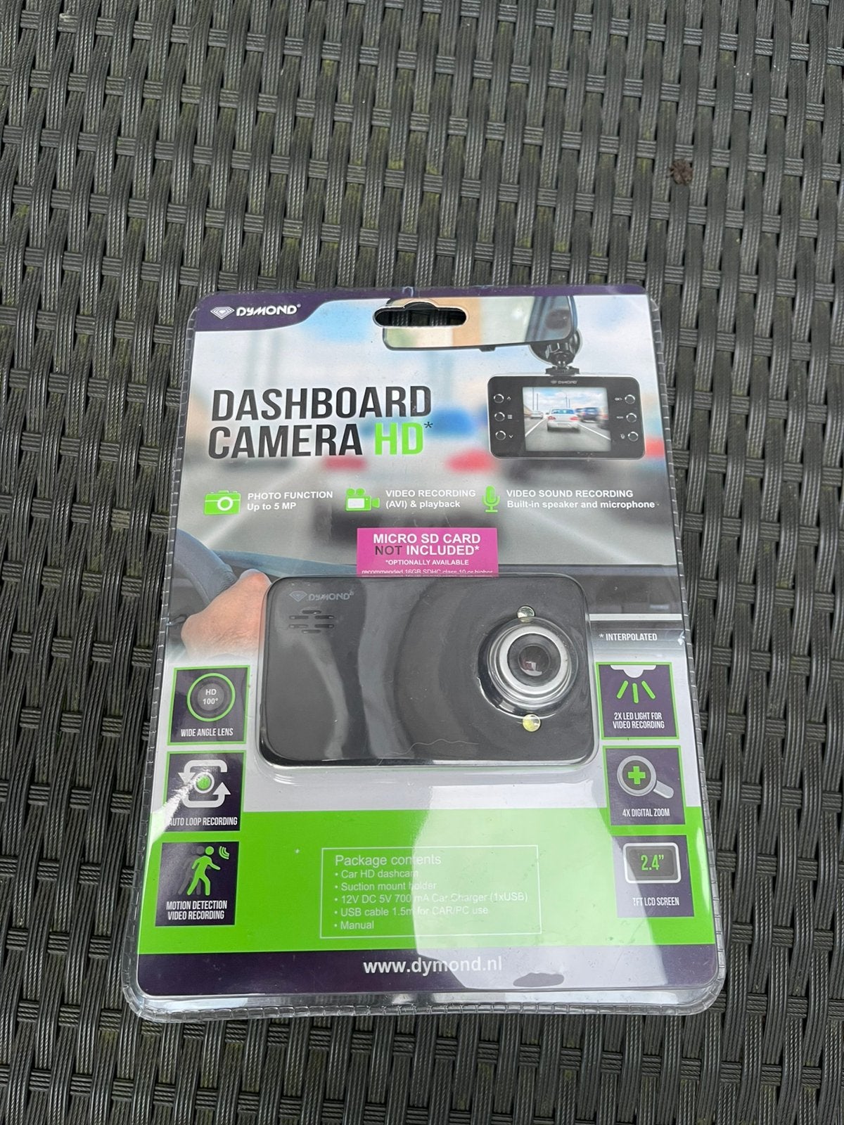 Dymond Dashcam met 2,4" TFT LCD-scherm, Auto diversen, Ophalen of Verzenden, Nieuw