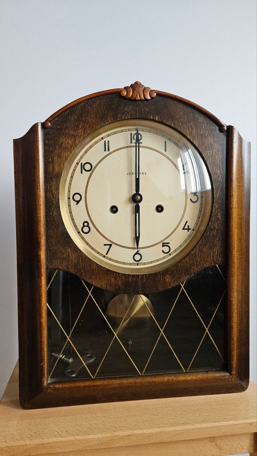 Junghans Pendule Wandklok Jaren '50 - Bimbam Klank, Ophalen