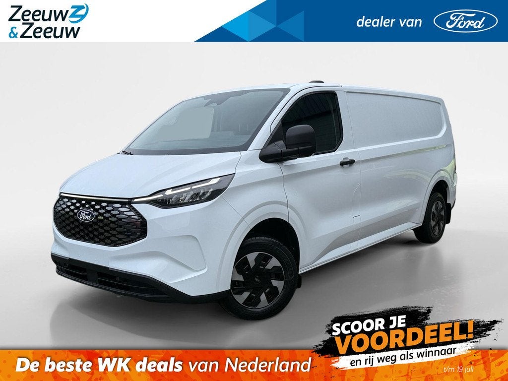 Ford Transit Custom 340 L2H1 Trend 65 kWh | Direct uit voorr, Auto's, Ford, Bedrijf, Te koop, Transit, 360° camera, ABS, Achteruitrijcamera