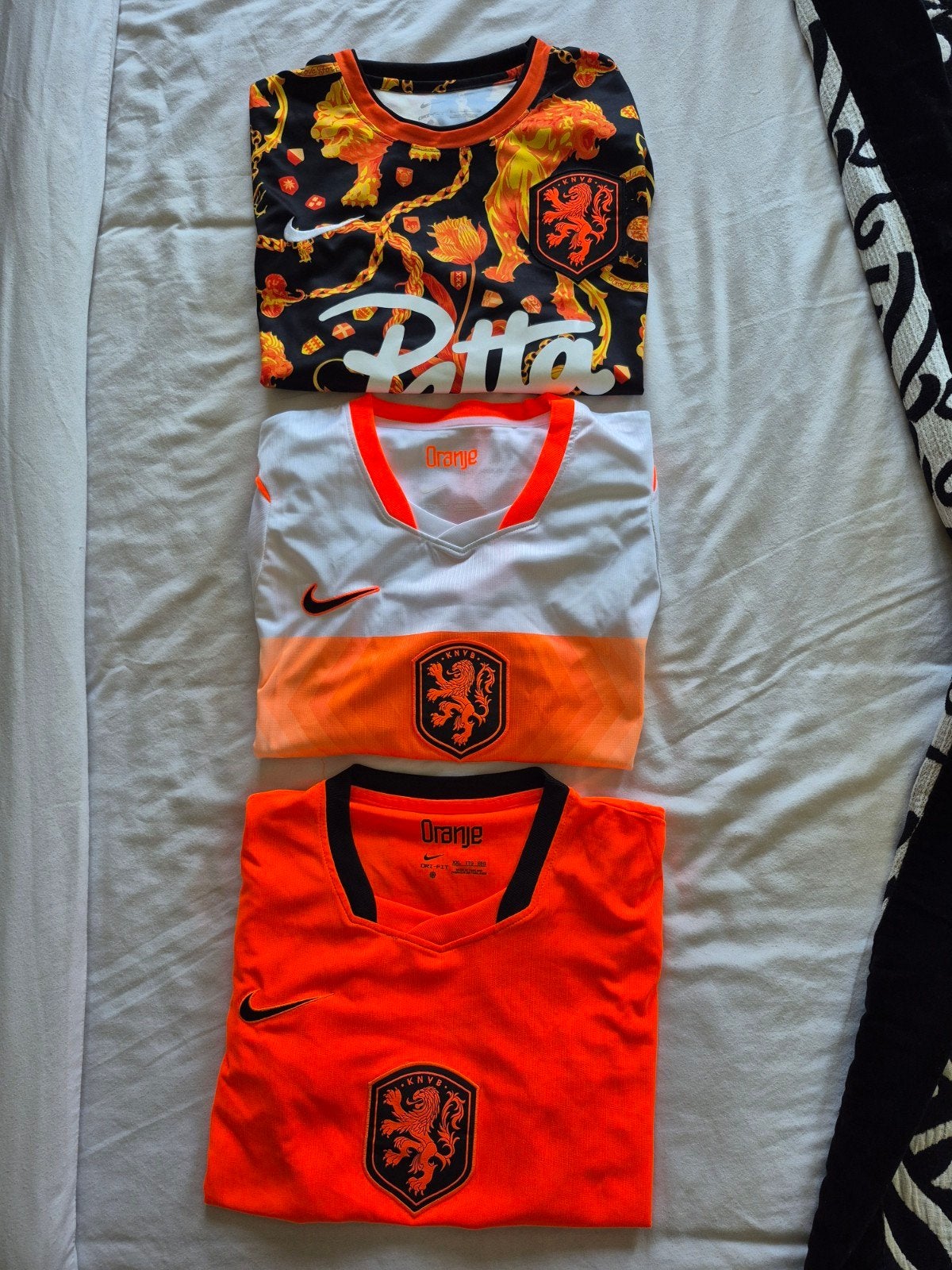 3 x Oranje / Nederlands ( Patta ) elftal shirt, Verzamelen, Ophalen of Verzenden, Zo goed als nieuw, Buitenlandse clubs, Shirt