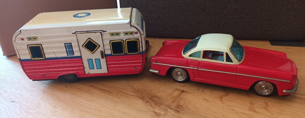 Renault Floride met caravan, zeer mooi span, Antiek en Kunst, Ophalen of Verzenden