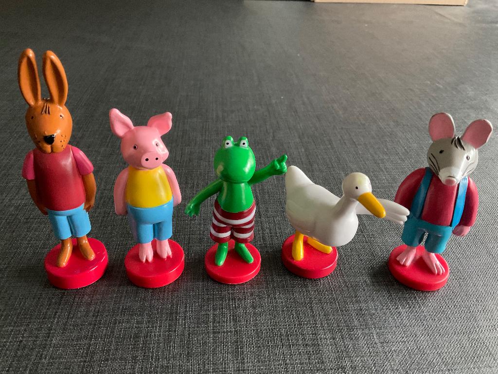 Kikker en Vriendjes Figuren ... 5 stuks - B03, Ophalen, Zo goed als nieuw