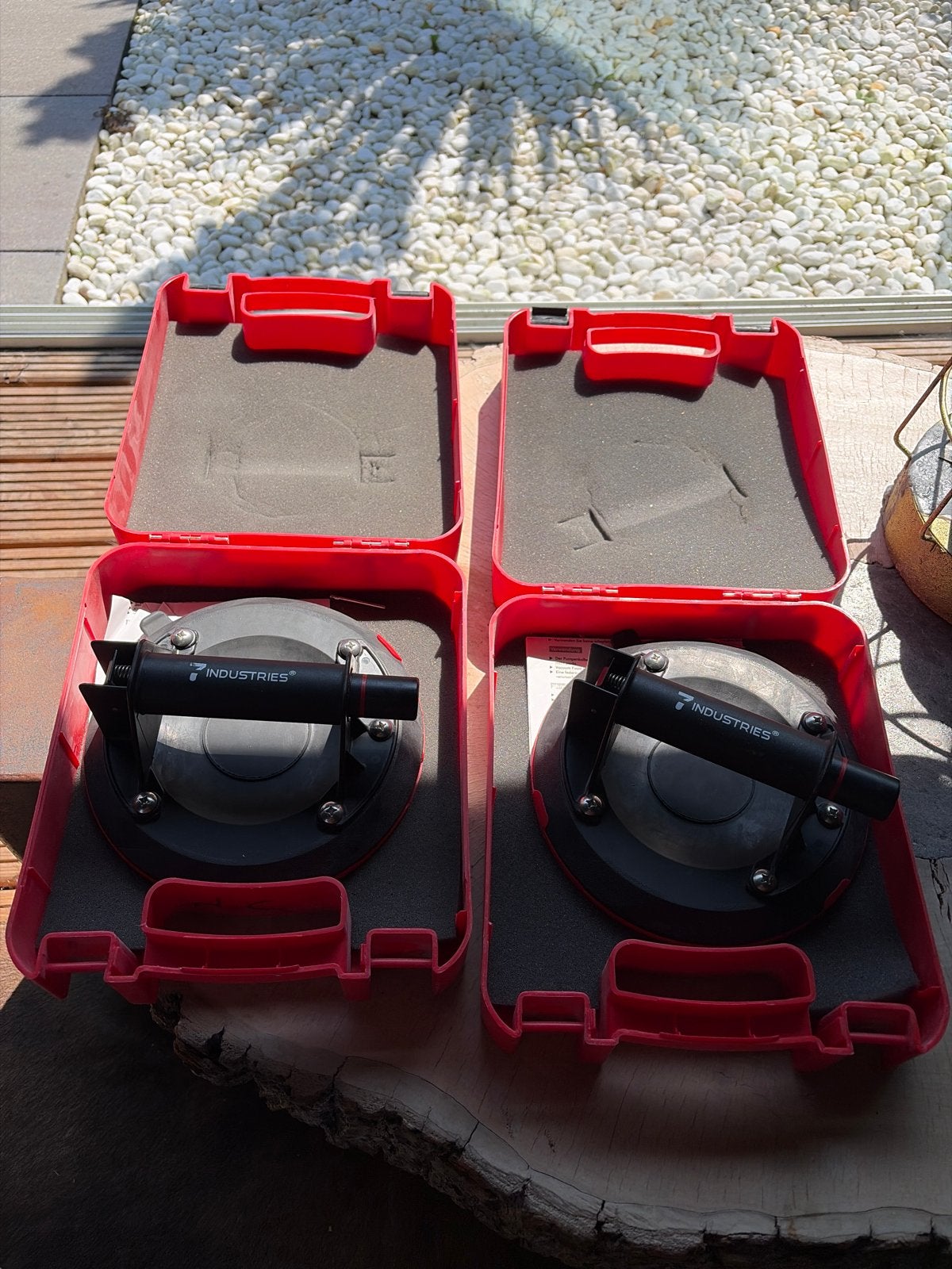 Set van 2 glaszuignappen, Ophalen, Zo goed als nieuw