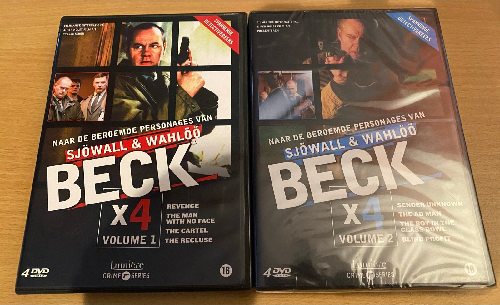 Beck X4 Volumes 1 & 2 - Spannende Detective Reeks (DVD), Cd's en Dvd's, Vanaf 16 jaar, Ophalen of Verzenden, Nieuw in verpakking