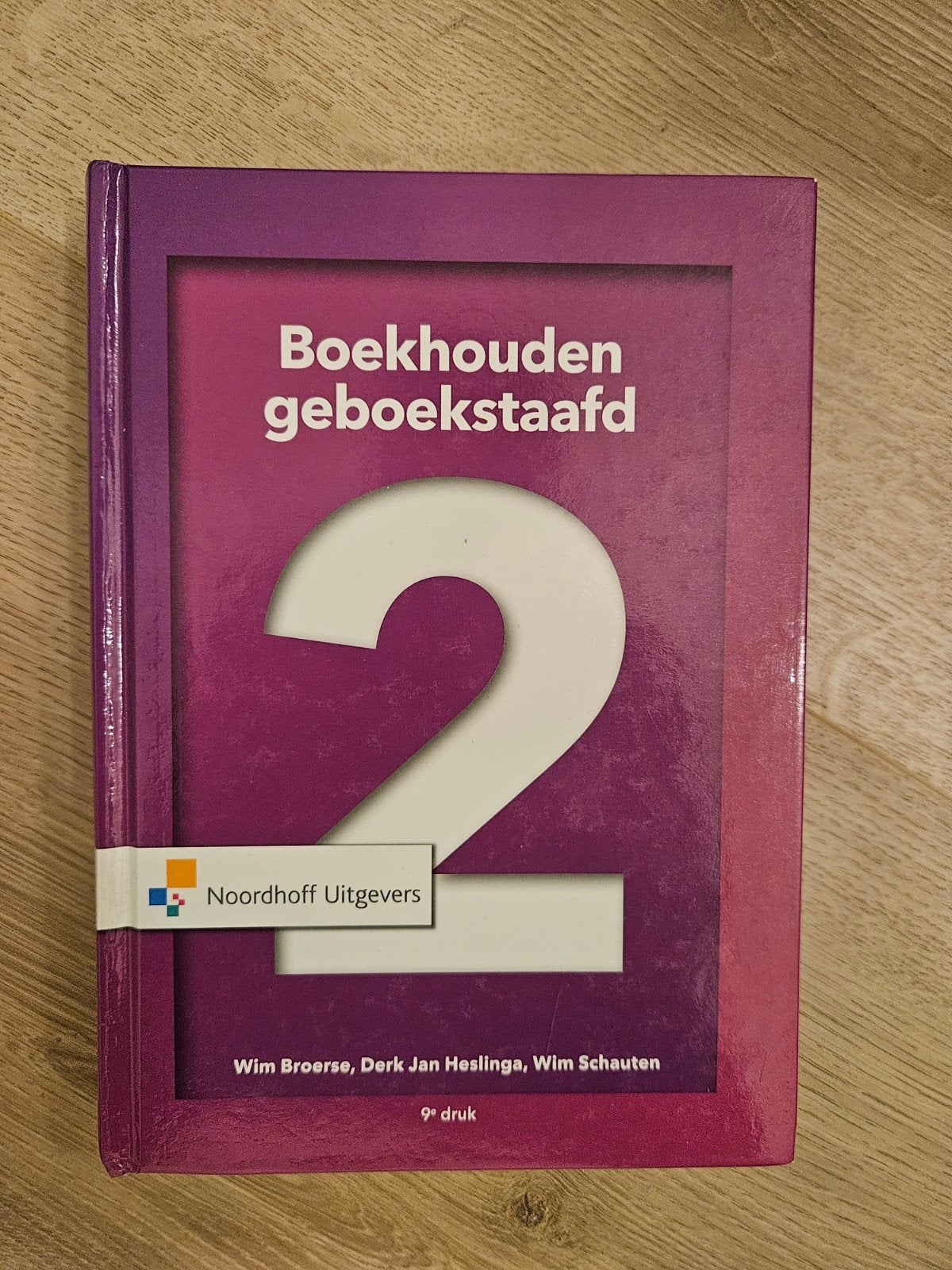 Boekhouden Geboekstaafd 2 9e druk, Zo goed als nieuw, Wim Broerse, Derk Jan Heslinga, Wim Schauten, Gamma, HBO