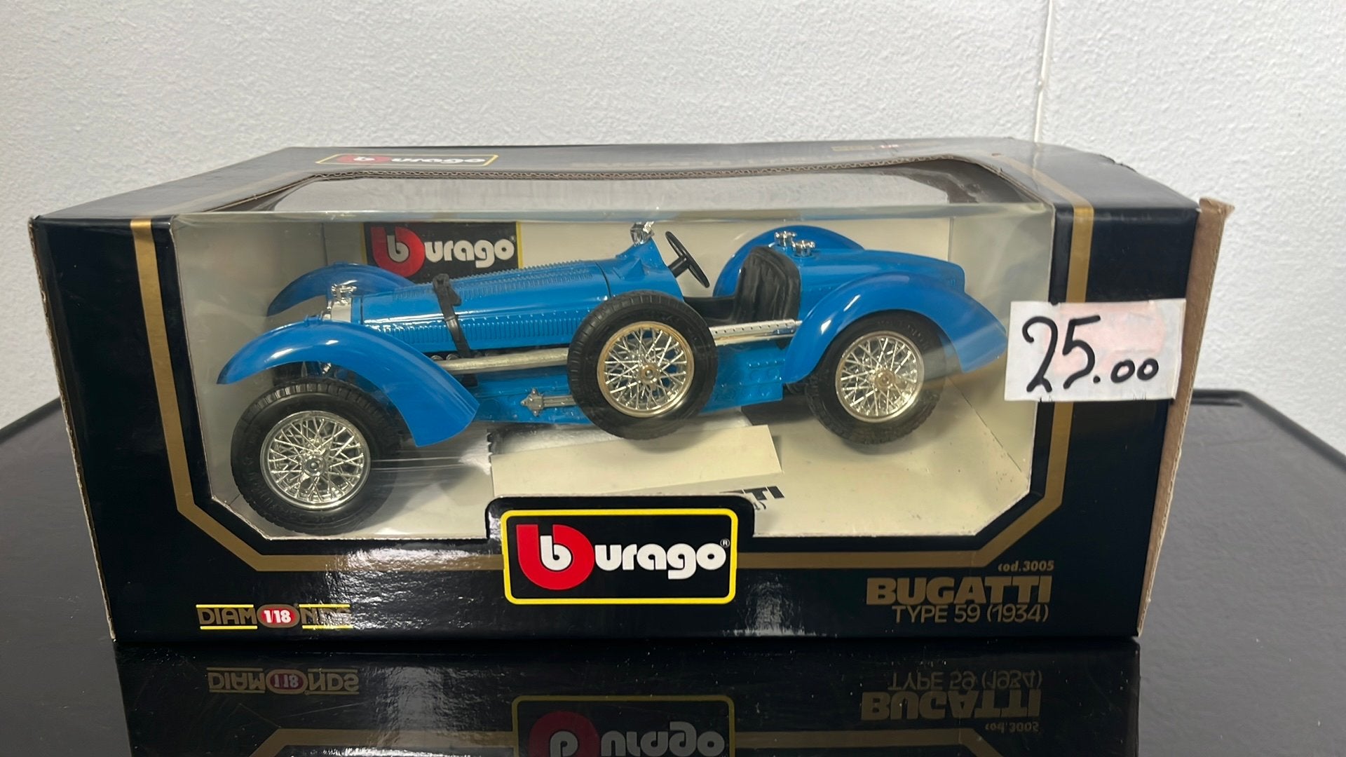 Bburago bugatti type 59   1934 in zeer mooie staat, Hobby en Vrije tijd, Modelauto's | 1:18, Ophalen of Verzenden, Zo goed als nieuw
