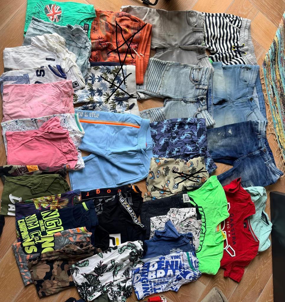 Groot pakket jongens zomer 134/152, Kinderen en Baby's, Kinderkleding | Maat 134, Ophalen, Jongen, Broek