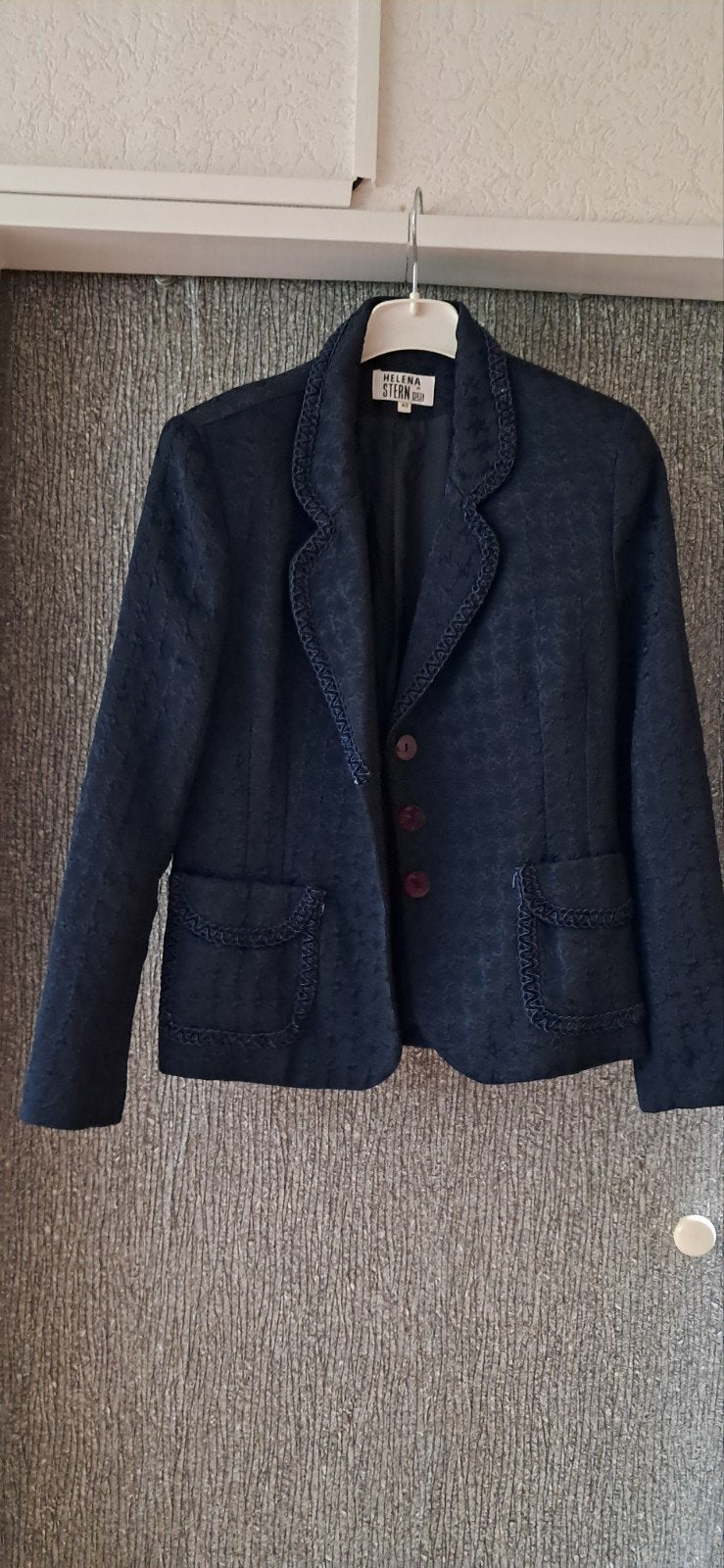 Helena Stern Jasje - Donkerblauw, Maat M, Maat 38/40 (M), Ophalen of Verzenden, Zo goed als nieuw, Jasje