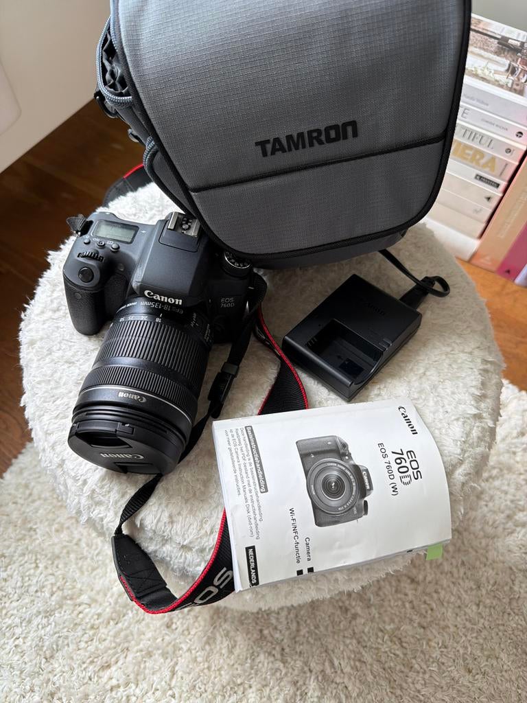 Canon EOS 760D spiegelreflexcamera met EF-S 18-135mm lens, Ophalen of Verzenden, Zo goed als nieuw, Spiegelreflex, Canon