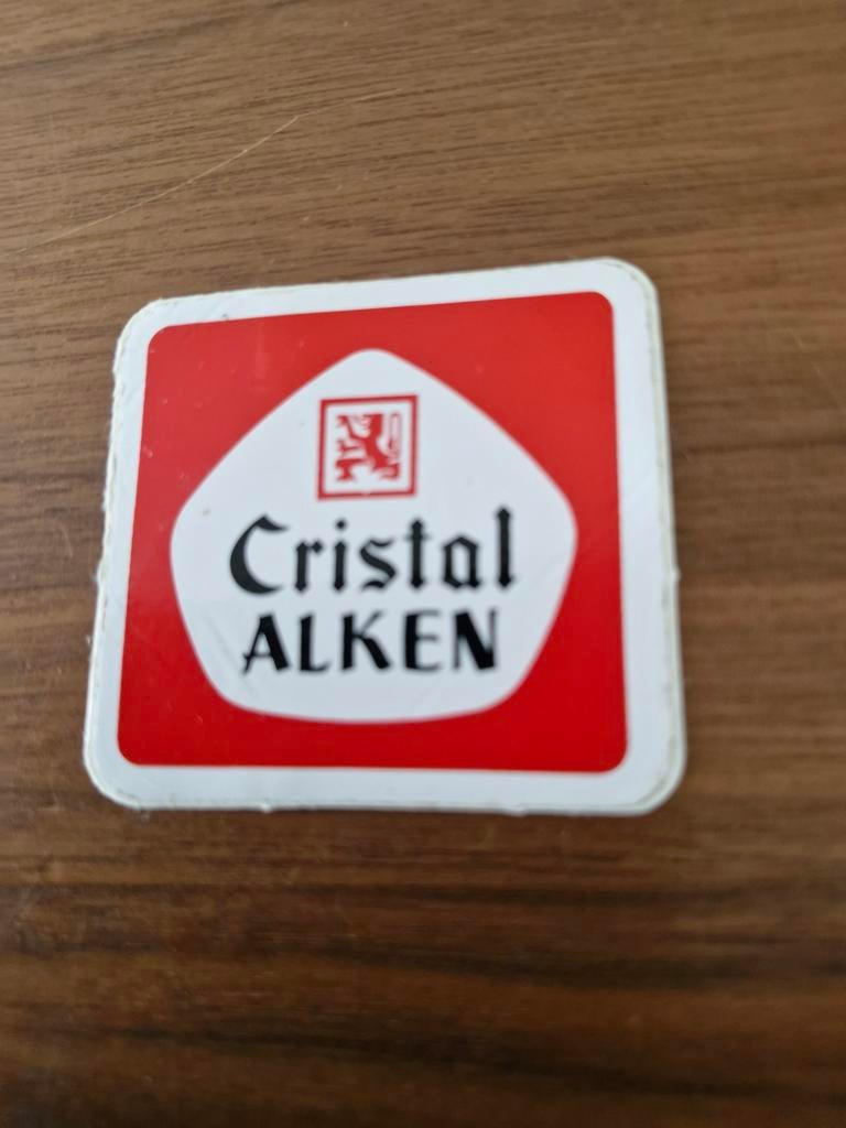 7312 Vintage Cristal Alken Sticker, Ophalen of Verzenden, Gebruikt