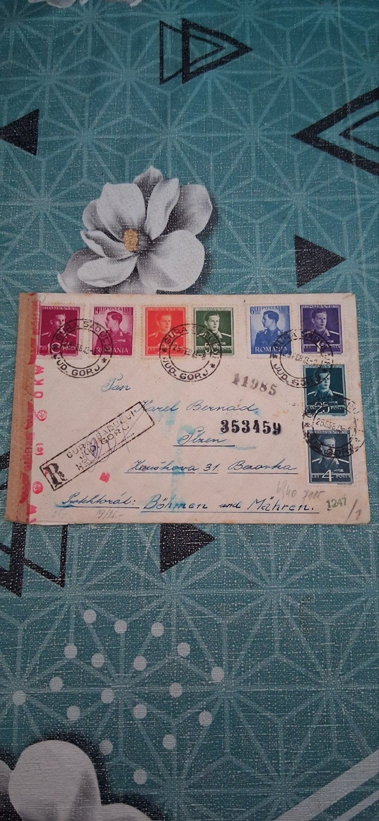 Zeldzame Roemeense Eerste Dag Cover met Meerdere Zegels, Ophalen of Verzenden