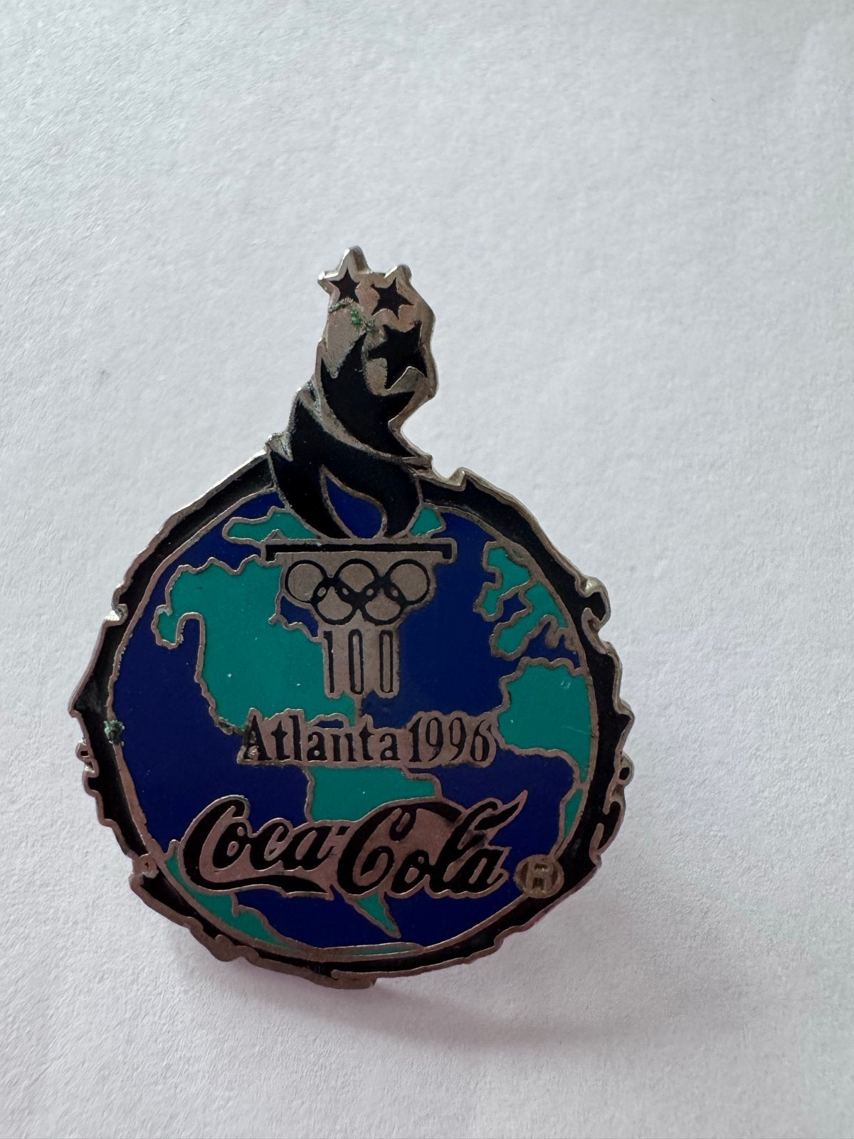 Coca-Cola Olympische Speld Atlanta 1996, Verzamelen, Ophalen of Verzenden, Gebruikt, Overige onderwerpen, Speldje of Pin